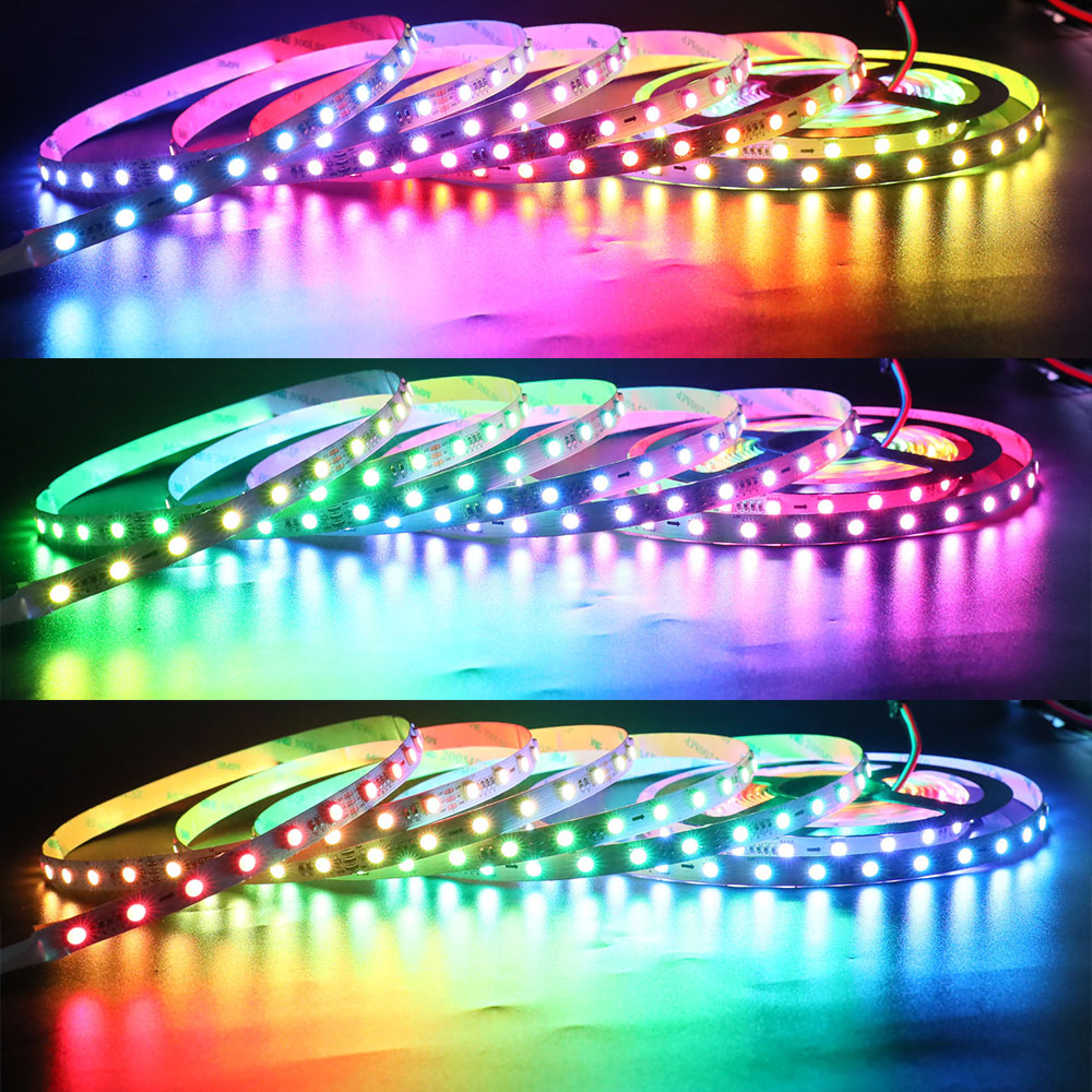 UCS2904 RGBW 60LEDS/M DC24V 10MM-Wide Digital Intelligent Addressable LED Strip Lights - 5m/16.4ft per roll UCS2904 RGBW 60LEDS/M DC24V 10MM-Wide Digital Intelligent Addressable LED Strip Lights - 5m/16.4ft per roll